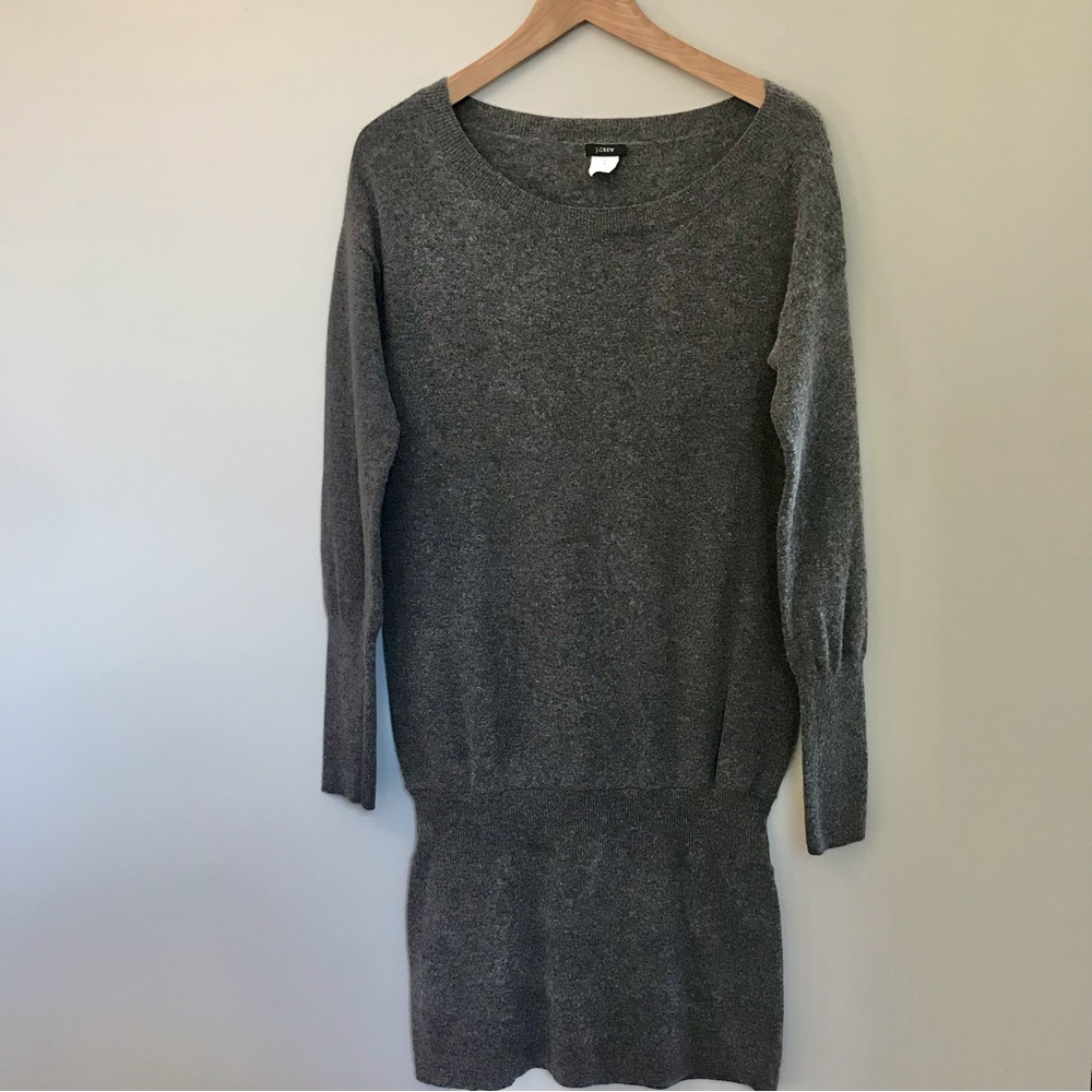 J. CREW | Supersoft Sweater Dress Long Sleeved Cashmere Mix Size Medium
